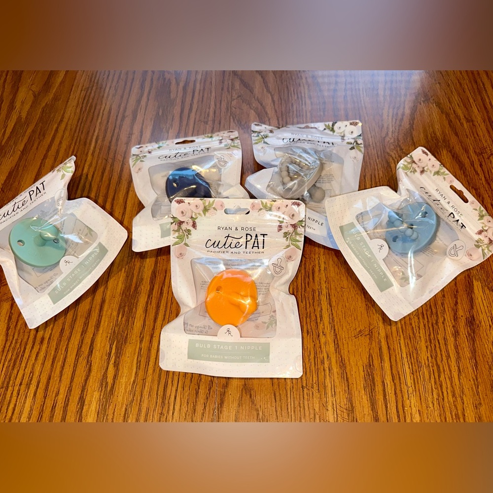 Pack of 5 Brand New Ryan and Rose Stage 1 Pacifiers